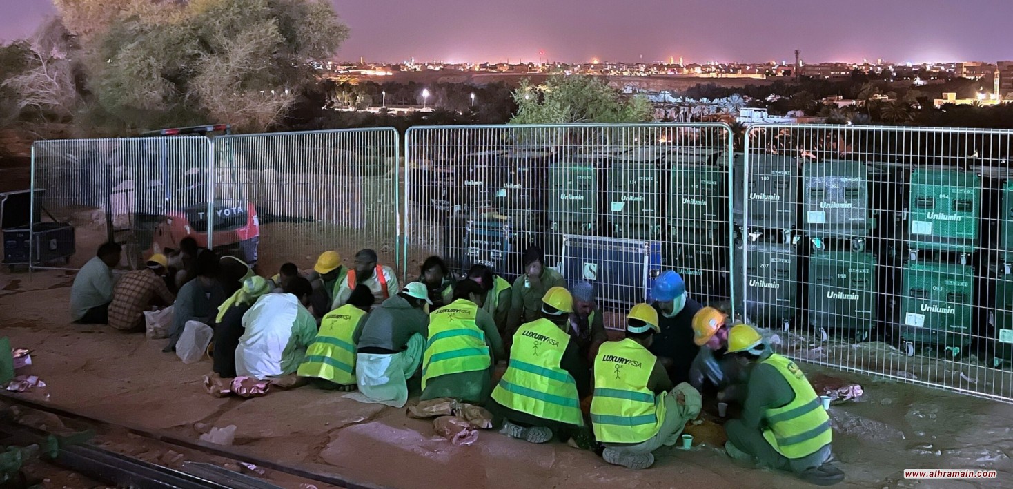 هيومن رايتس: السعودية تعتقل عمالا احتجّوا على سرقة أجورهم في مشروع ممول من صندوق الاستثمارات العامة