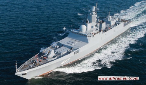 للمرة الأولى على الإطلاق.. بارجتان عسكريتان روسيتان تحملان صواريخ تسيركون الفرط صوتية ترسوان في مرفأ جدة في السعودية