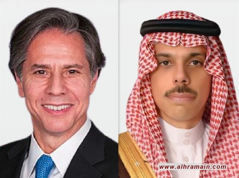 وزير الخارجية السعودي الأمير فيصل بن فرحان يبحث مع نظيره الأمريكي بلينكن التأكيد على وقف التصعيد العسكري في السودان
