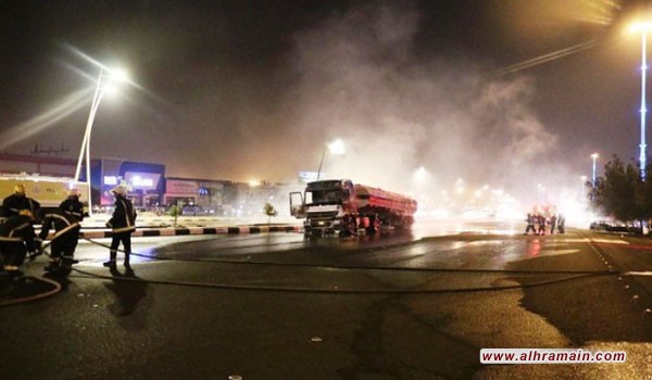 مقتل مواطن بسبب احتراق ناقلة نفط على طريق مكة المكرمة جدة